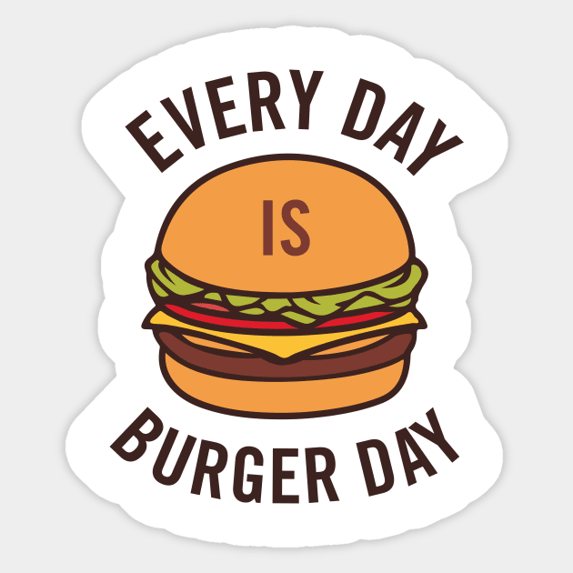 Every day is Burger day Sticker by HiPolly